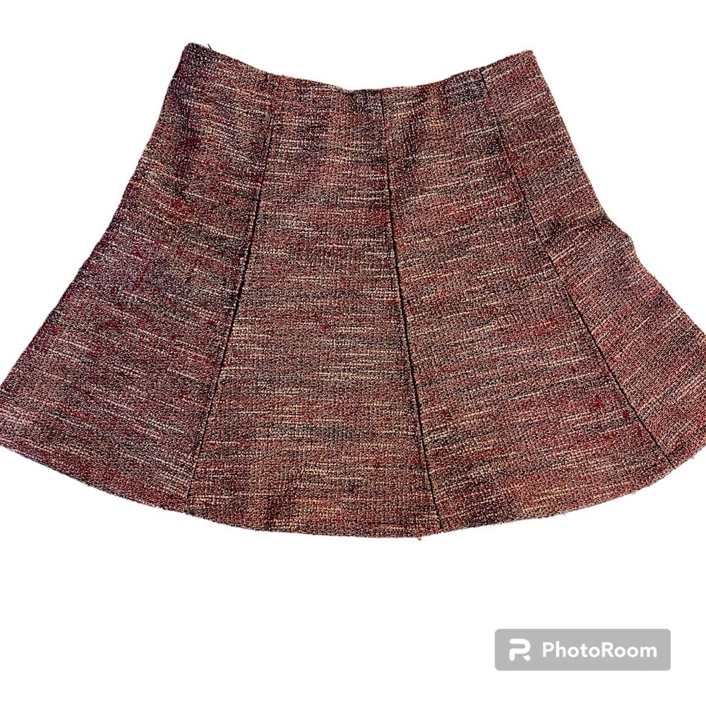 Loft tweed preppy pleated mini skirt clueless mean girls business casual dainty - Picture 2 of 5
